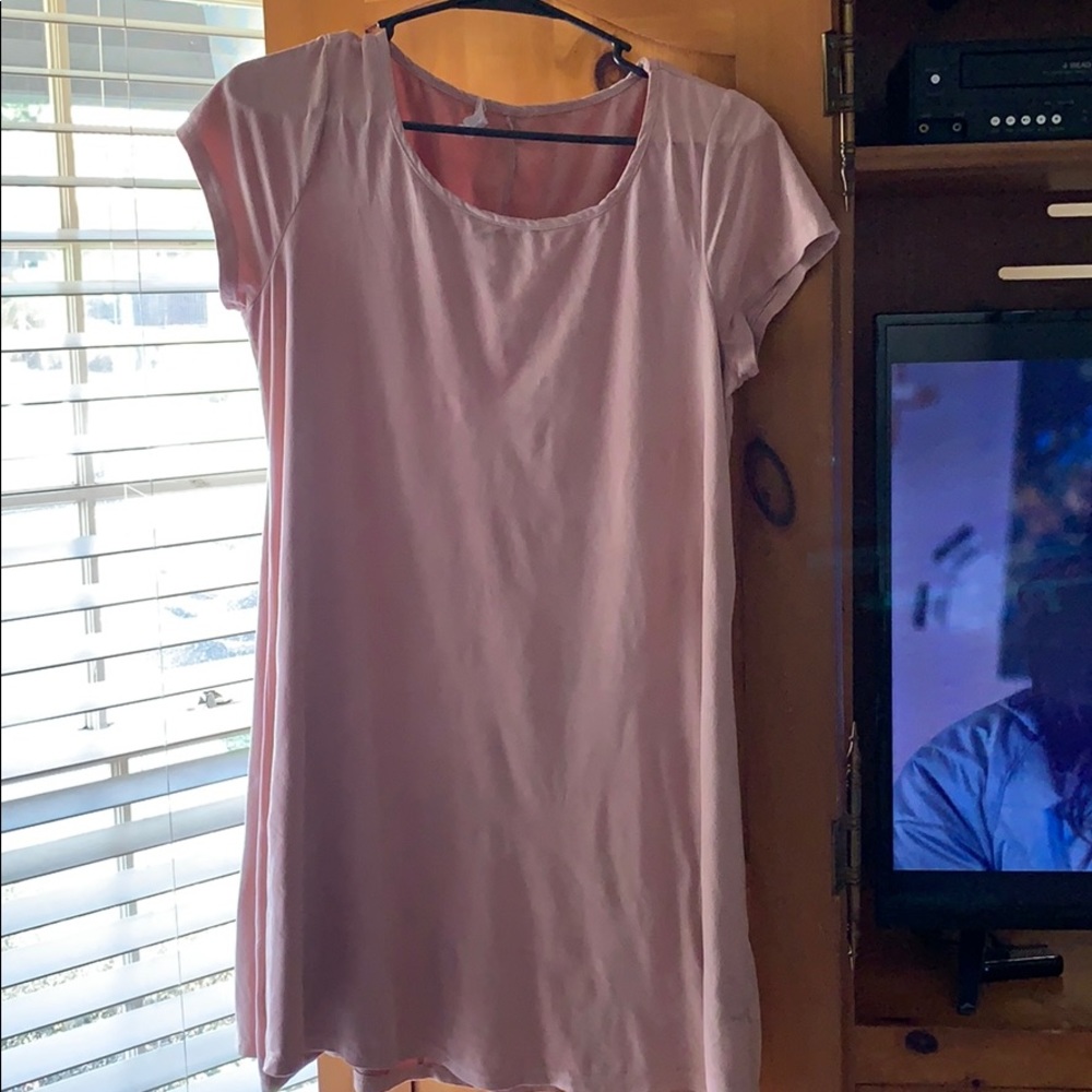 Pink Suede Dress